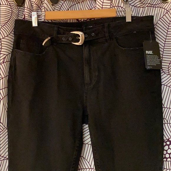 NWT Paige skinny ankle pants. Black size 32 - Picture 2 of 9